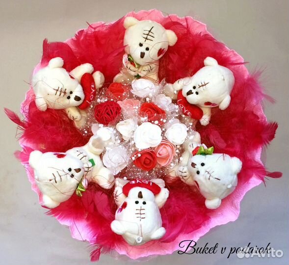 Букеты из мягких игрушек