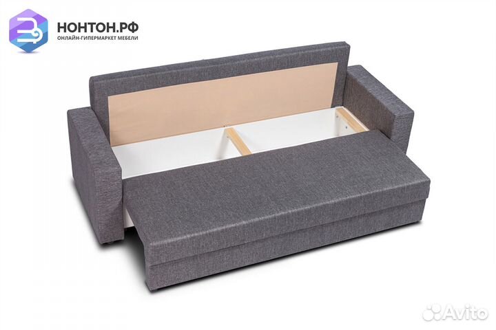 Диван еврокнижка Торонто темно-серый