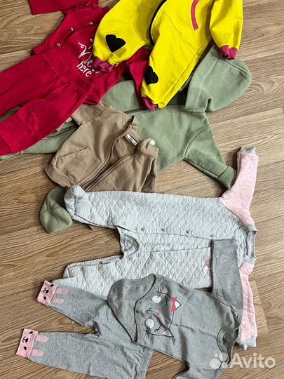 Вещи на девочку пакетом 68-74