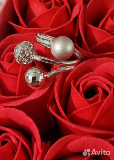 Кольцо серебро