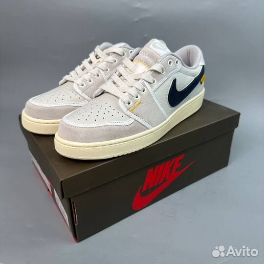 Кроссовки Union LA X Air Jordan 1 Low Sail Muslin