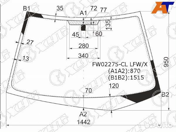 Стекло лобовое mitsubishi lancer cedia