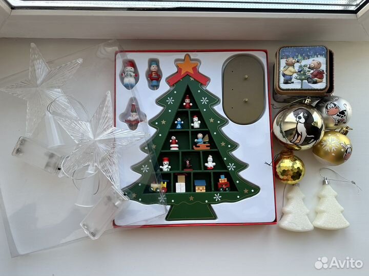 Игрушки, шкатулка, ёлка, декор новогодний