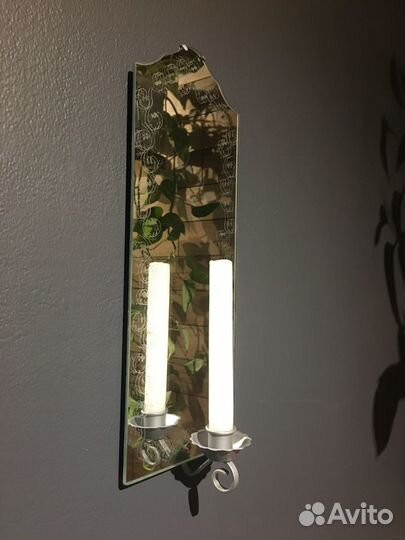 Два зеркала с подсвечником IKEA sandefjord