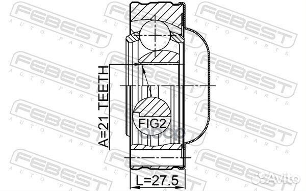 ШРУС карданного вала 21X74 suzuki grand vitara