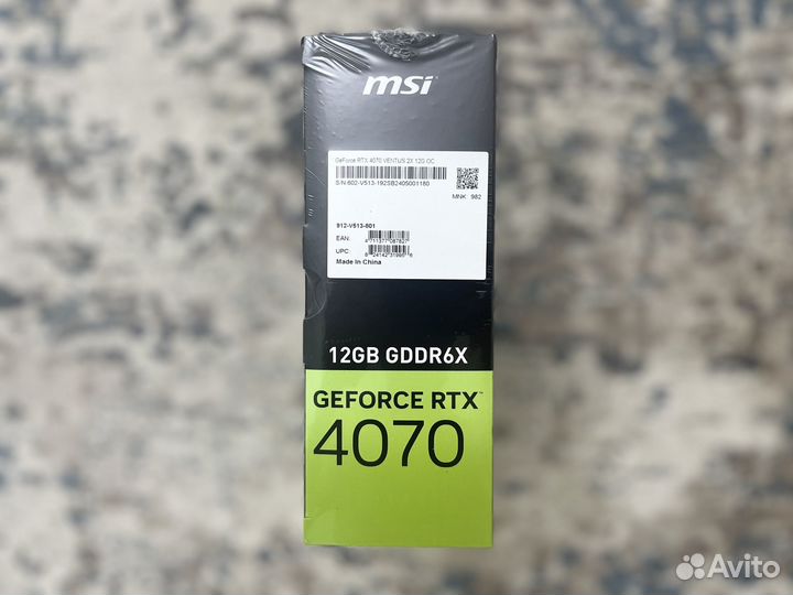 Msi RTX 4070 Ventus 2X OC Новые