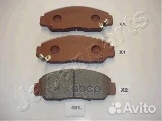 Колодки тормозные дисковые, комплект PA491AF Ja
