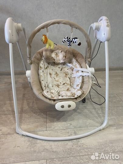 Детские качели + шезлонг babyton 2 в 1