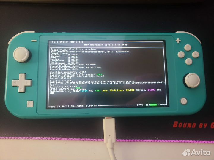 Nintendo Switch Lite прошитая PicoFly 2.73