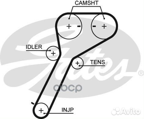 Ремень грм Mazda BT-50 2.5CD 06 Ford Ranger