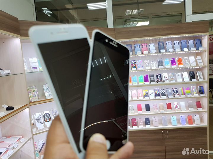 Защитное стекло на iPhone 7 plus 8 plus