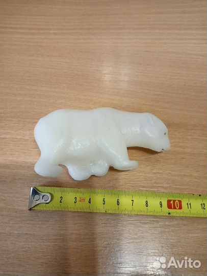 Игрушка белый медведь СССР