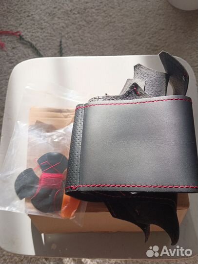 Кожа для перетяжки руля Киа Рио 3 дорестайл