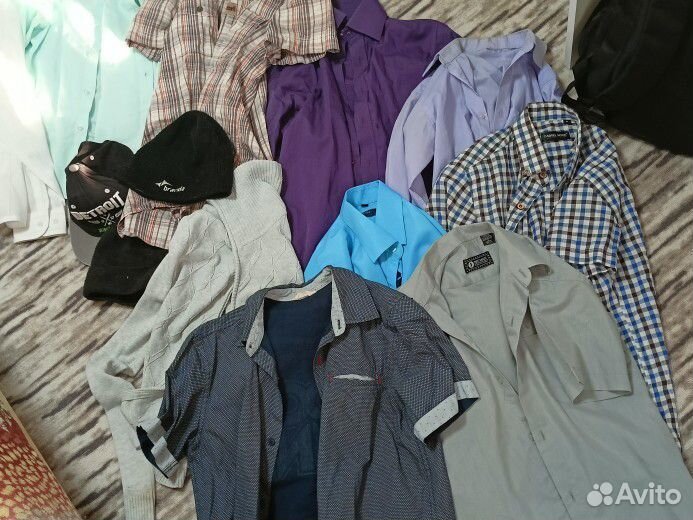Пакетом рубашки на мальчика 10 -12 лет