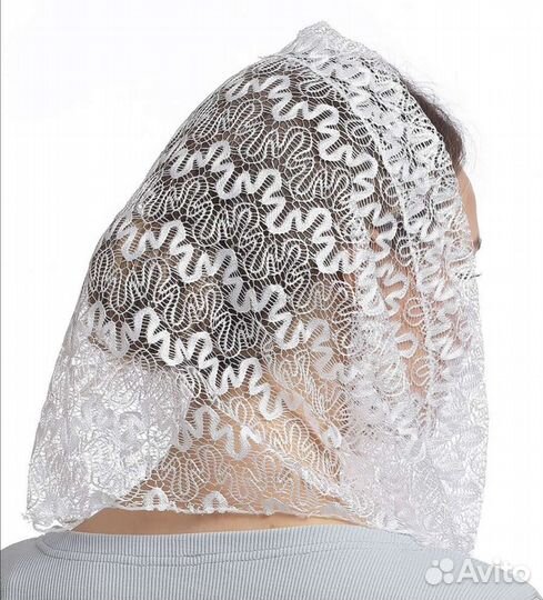 Платок белый крестильный