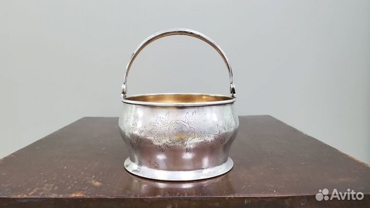 Сахарница серебро 875 ранние Советы РСФСР