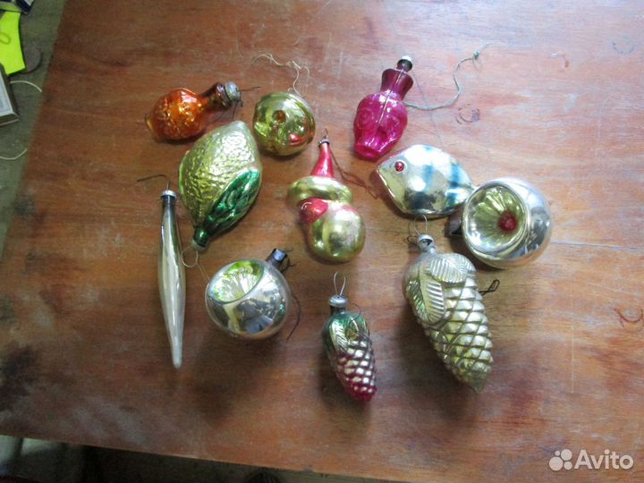 Винтажные ёлочные игрушки из СССР