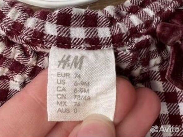 Платье для девочки 74 размер H&M