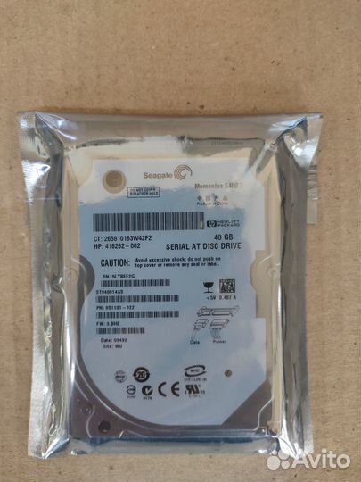 418262-002 Жесткий диск 40GB