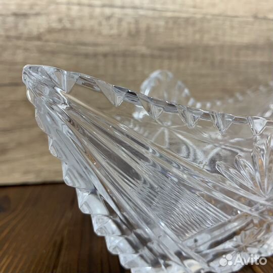 Хрустальная Ваза Салатница Сделано В СССР Ретро