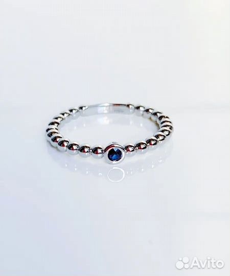 Кольцо из платины с сапфиром