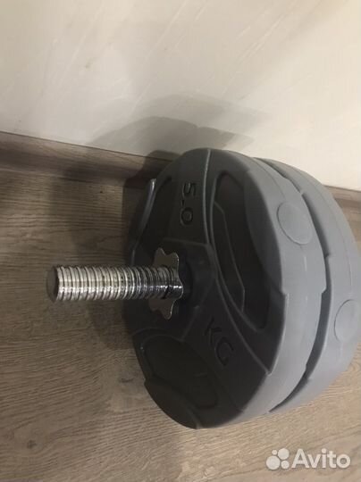 Скамья для жима со стойками и штангой бу