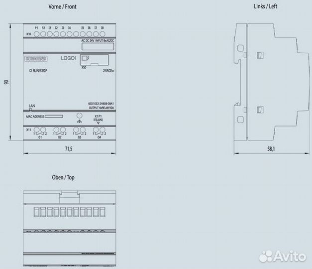 Логический модуль Siemens 6ED1052-2HB08-0BA1