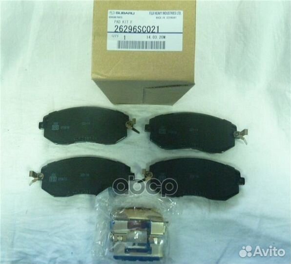Тормозные колодки subaru 26296SC021
