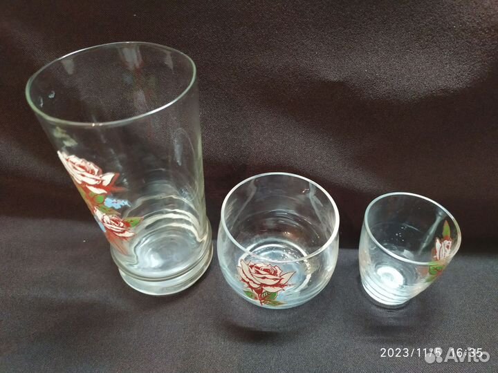 Стаканы бокалы рюмки стекло СССР