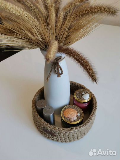 Корзина из джута