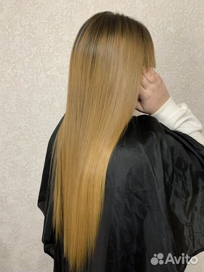 Ровный срез/ керапластика/ полировка волос