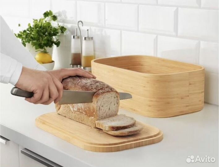 Хлебница IKEA новая натуральный бамбук
