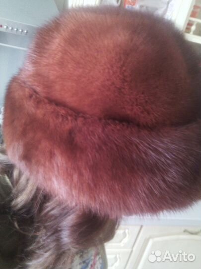 Норковая шапка в безупречном состоянии