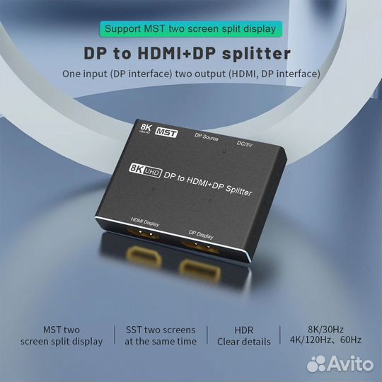 Сплитер Displayport hdmi