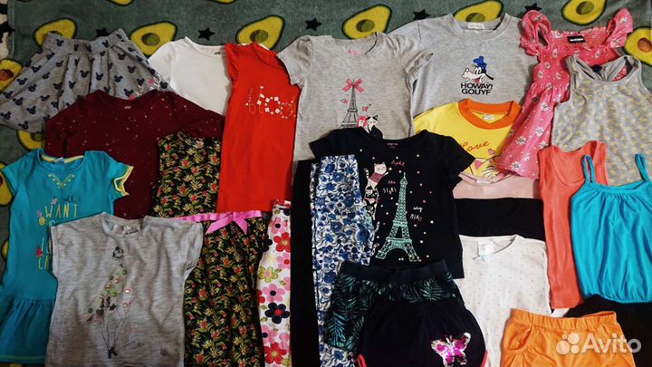 Вещи для девочки 110 116, пакетом 25 шт