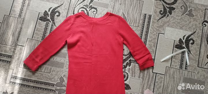 Вязаное платье длинное