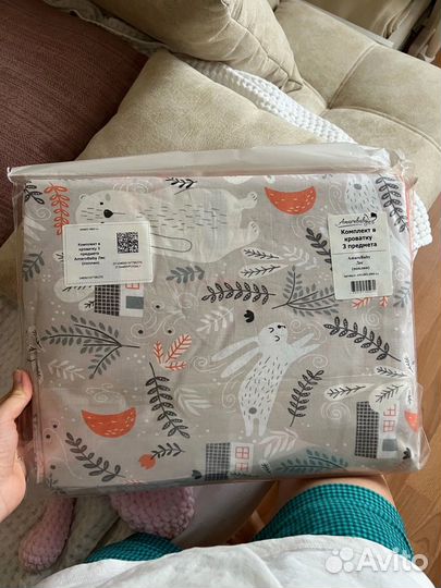 Детское постельное белье 120 60 новое