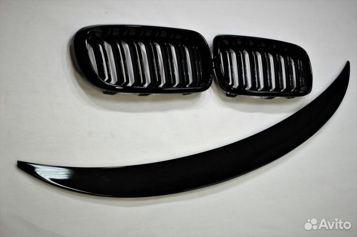 Ноздри BMW X6 F16 и спойлер глянец