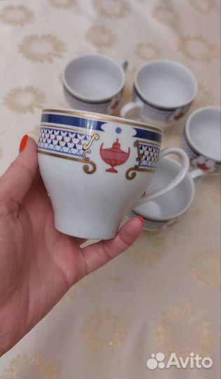 Чешские фарфоровые чайные бокалы