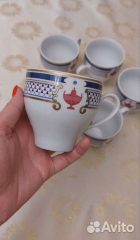 Чешские фарфоровые чайные бокалы