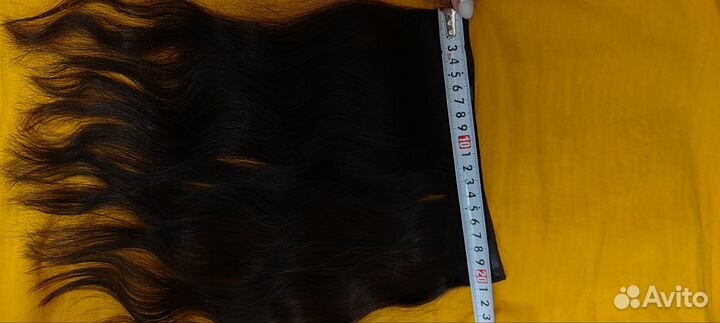 Волосы на заколках натуральные