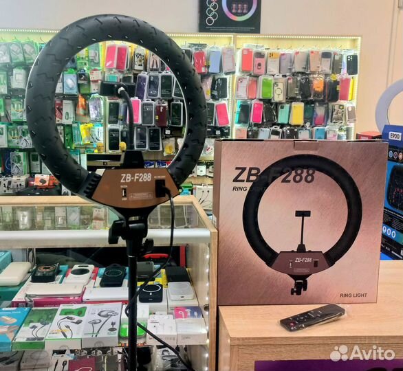 Кольцевая лампа 36 см + штатив