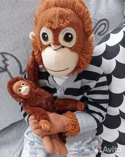 Обезьянка большая.Только Оригинальн Икеа.Посылки