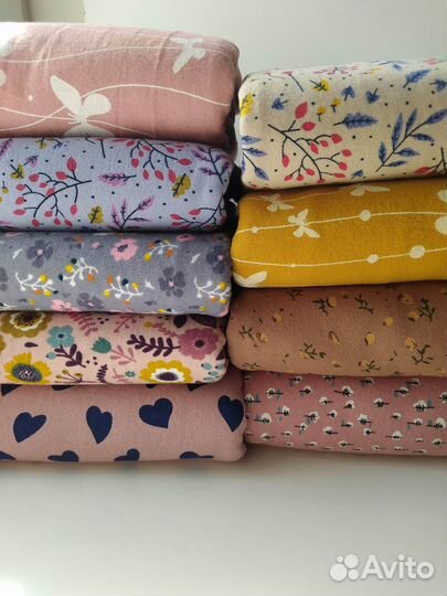 Отрез ткани 1м фланель (теплый хлопок)