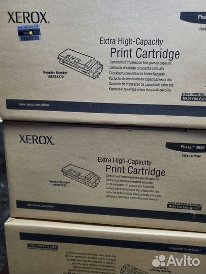 Картридж Xerox 106R01372 новые 3 шт