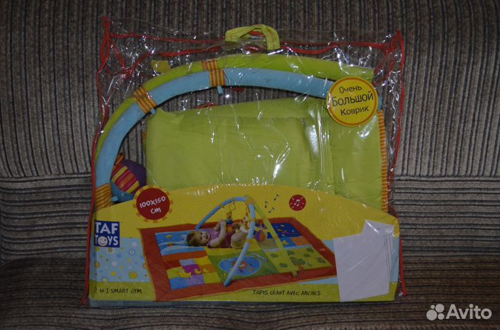 Большой Развивающий коврик 2 в 1 TAF toys