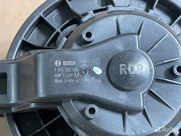 Мотор печки hyundai solaris