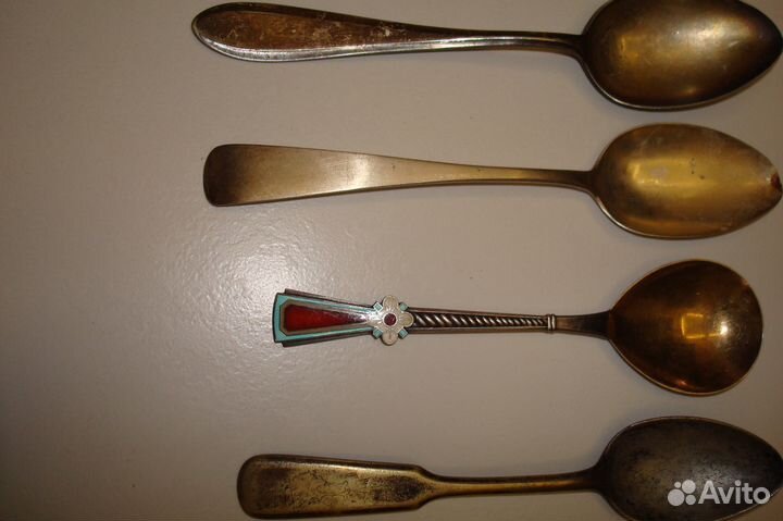 Серебрянные ложки чаиные 7шт разные веса есть 1827