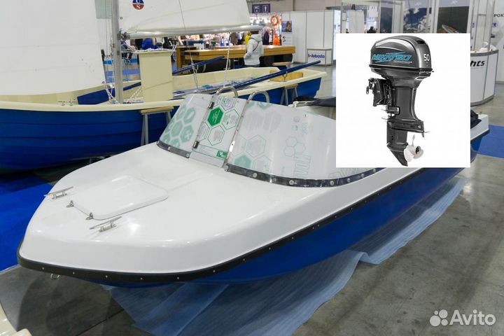 Моторная лодка с мотором Легант-430 Авто mikatsu M