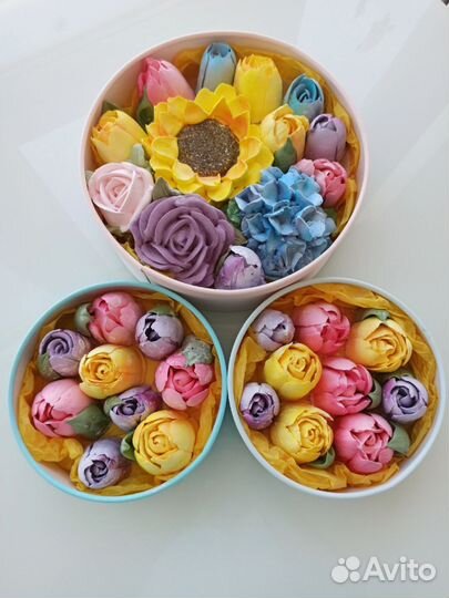 Зефирный букет, коробки